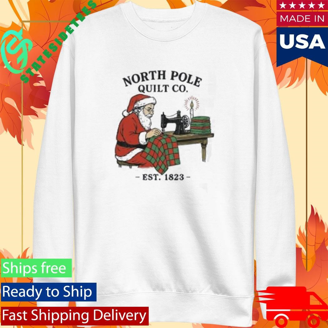 North Pole Quilt Co Santa Vintage Shirt