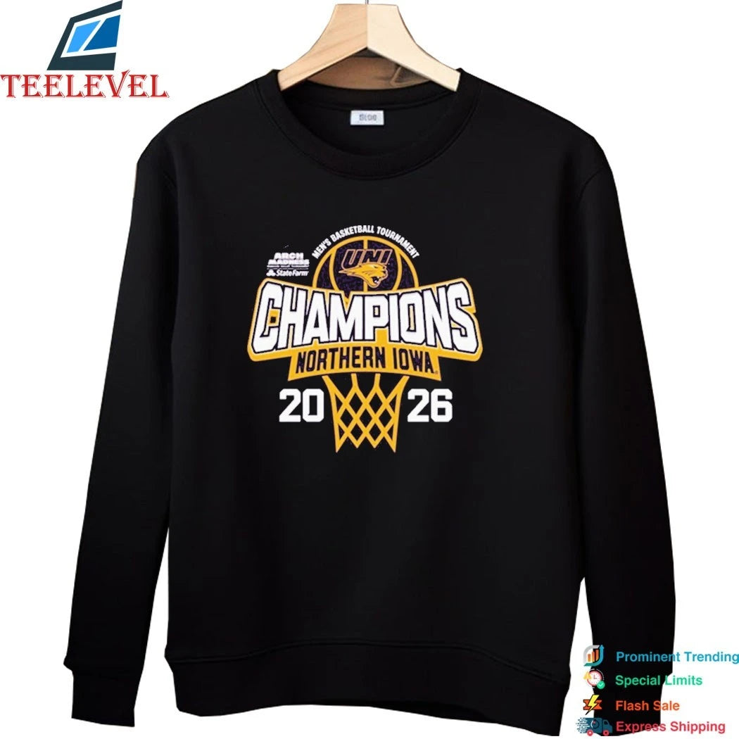 Northern Iowa Panthers 2026 Arch Madness MVC Men’s Basketball Tournament Champions Shirts