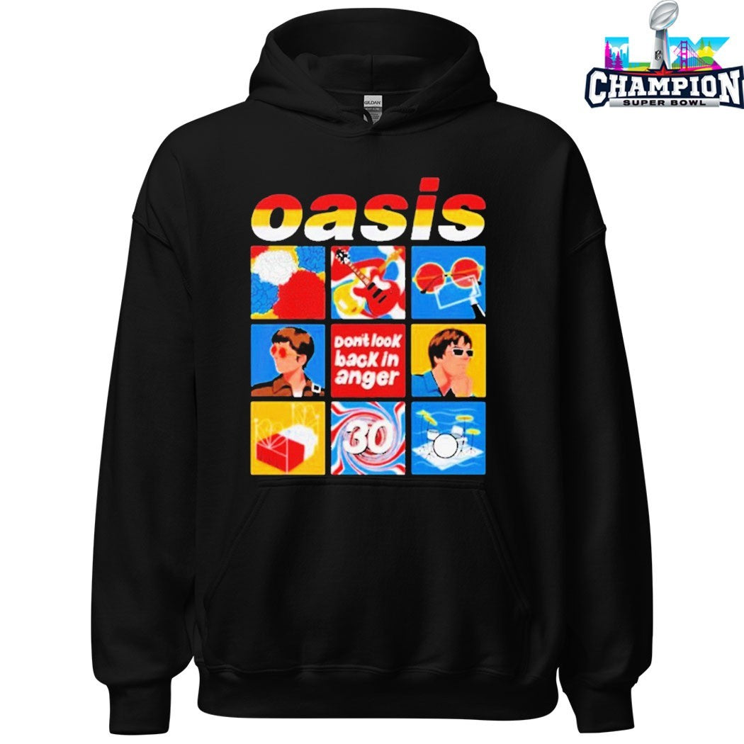 Oasis Don’t Look Back In Anger Celebrate 30 Years Of The Iconic Anthem T-shirts
