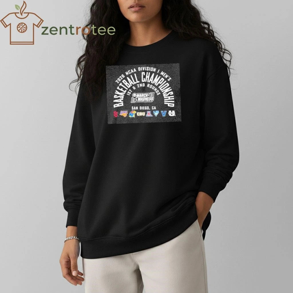 Official 2026 NCAA Division I Men’s Basketball Championship March Madness San Diego California shirt