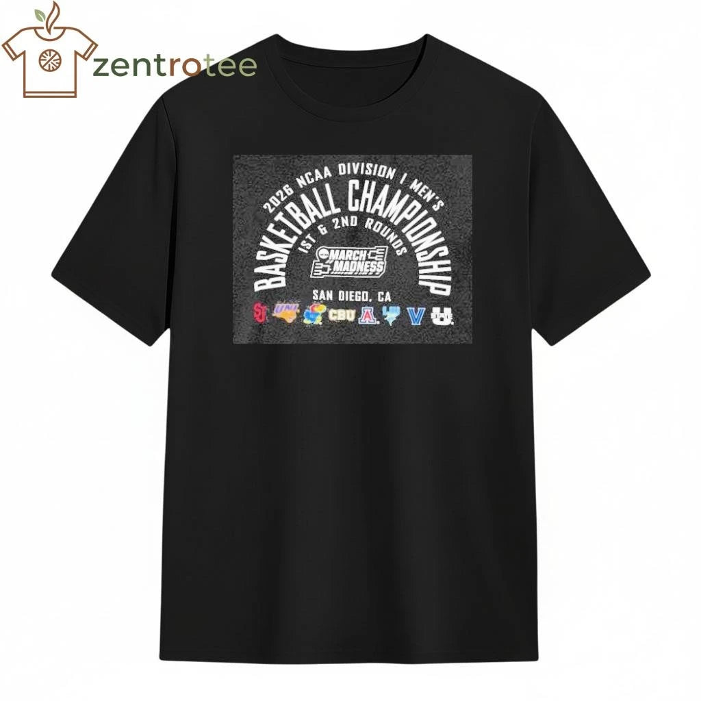 Official 2026 NCAA Division I Men’s Basketball Championship March Madness San Diego California shirt