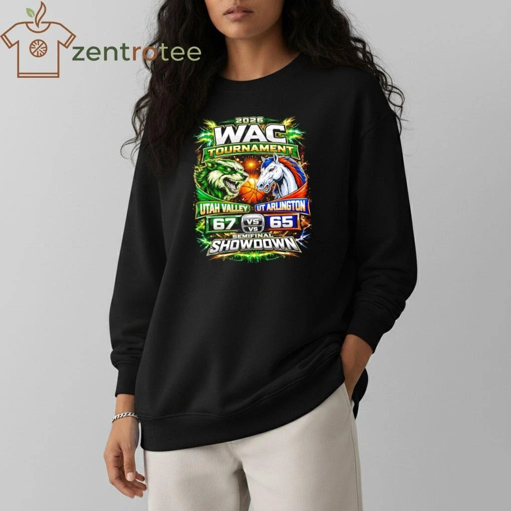 Official 2026 WAC Tournament Utah Valley 67 65 UT Arlington NCAA shirt
