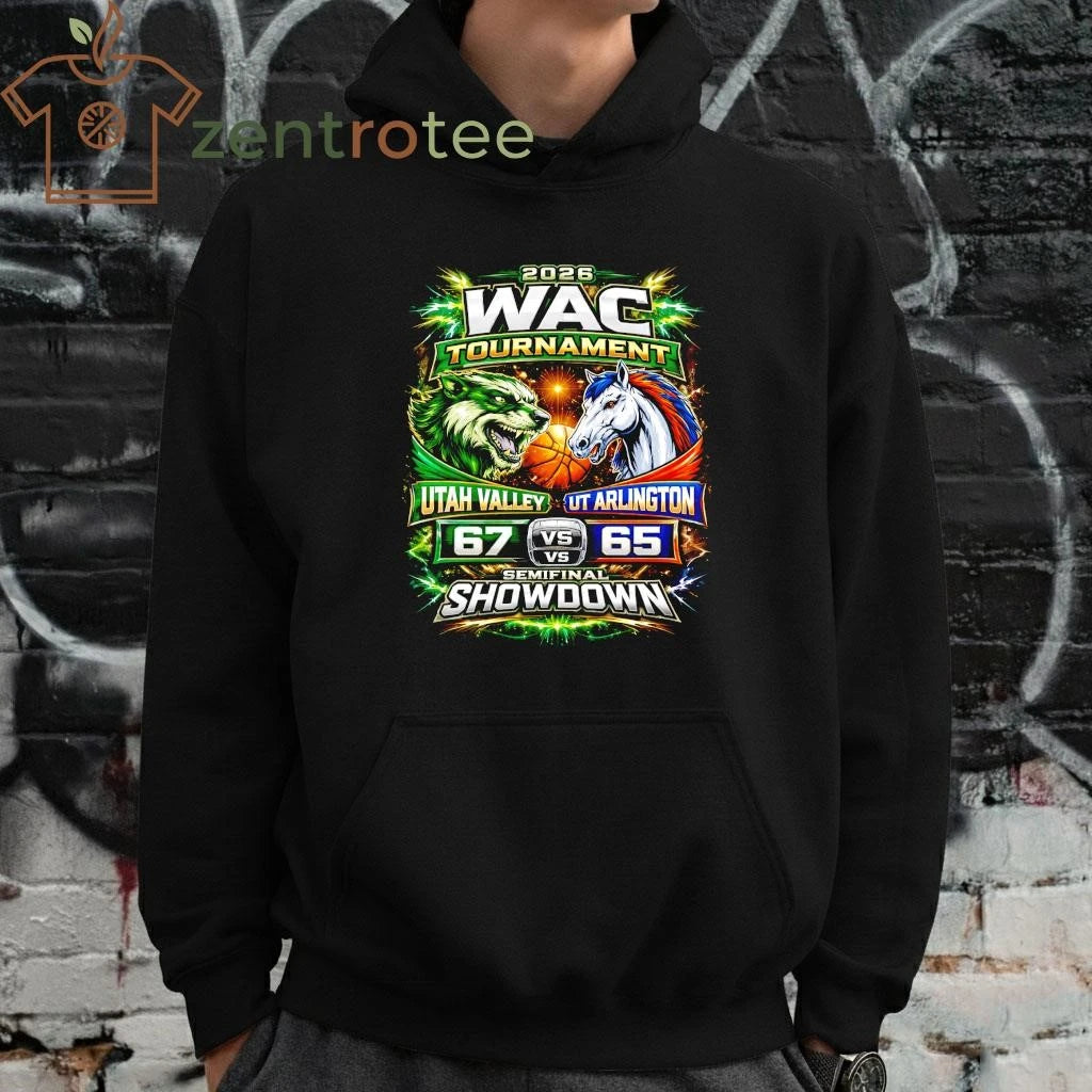 Official 2026 WAC Tournament Utah Valley 67 65 UT Arlington NCAA shirt