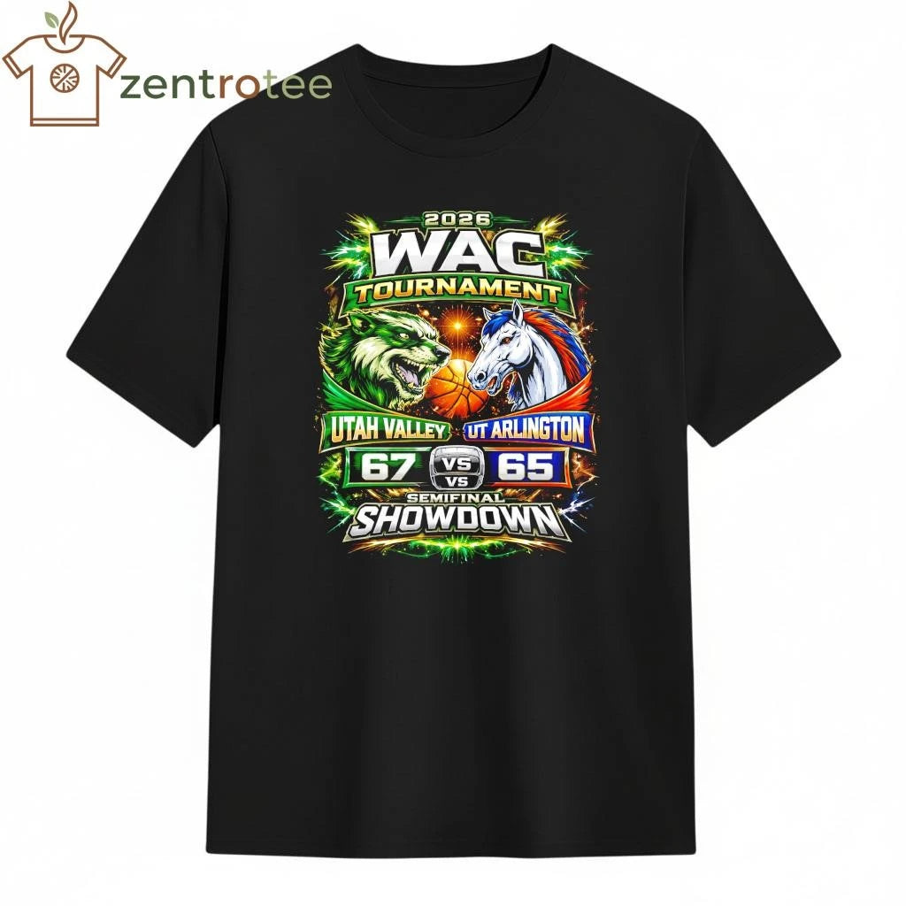 Official 2026 WAC Tournament Utah Valley 67 65 UT Arlington NCAA shirt