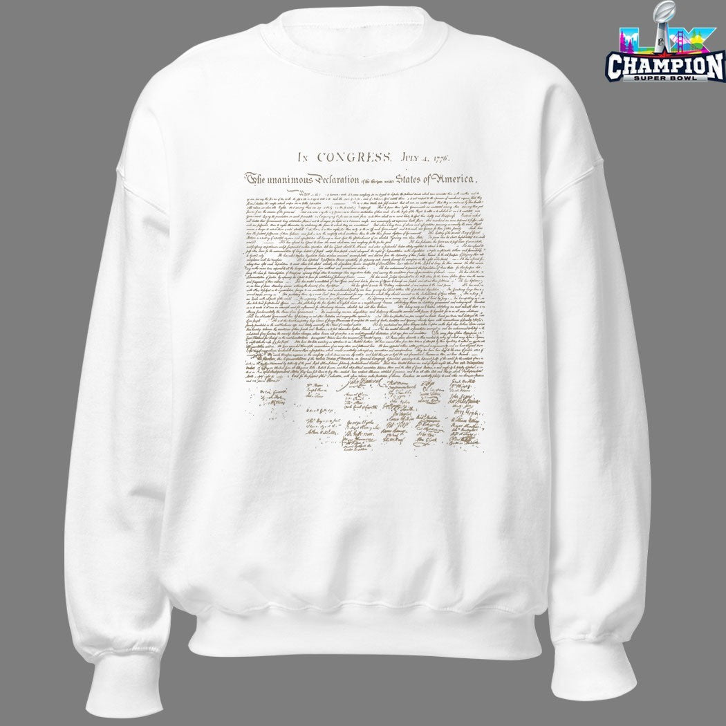 Official 250th Declaration In Congress July 4 1776 The Unanimous Declaration States Of America T-shirts