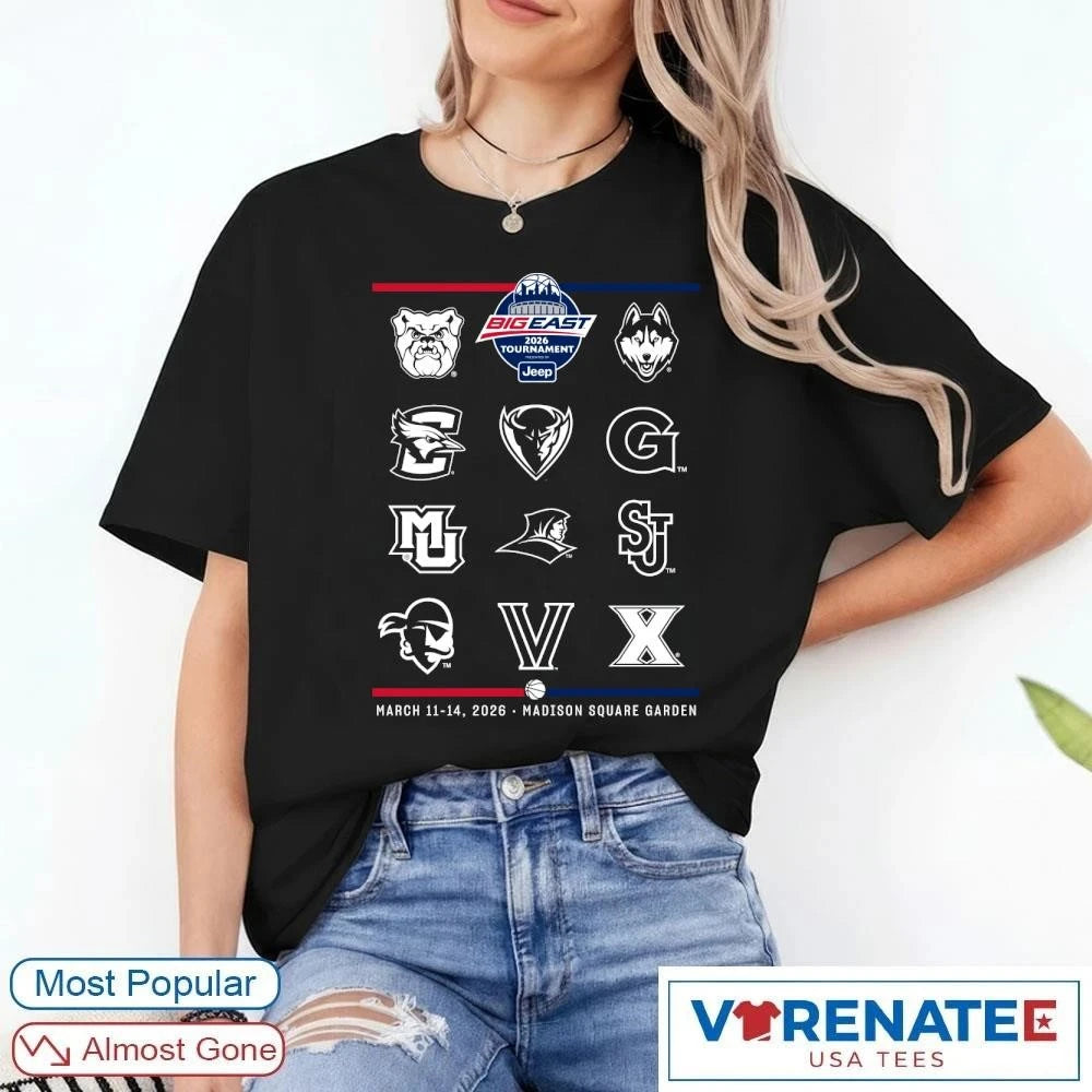 Official Bigeast Basketball Tournament March 11-14 2026 Madison Square Garden T-Shirt For Fans