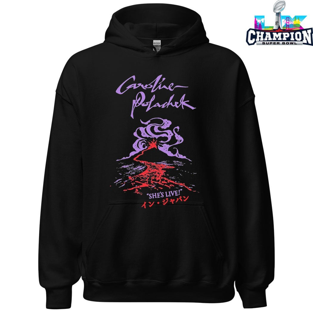 Official Caroline Polachek She’s Live Volcano Spiraling Tour T-shirts