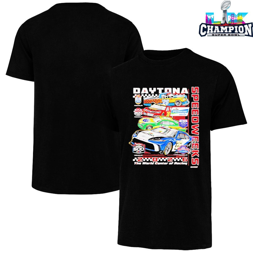 Official Daytona 500 Speedweeks The World Center Of Rocking 2026 T-shirts