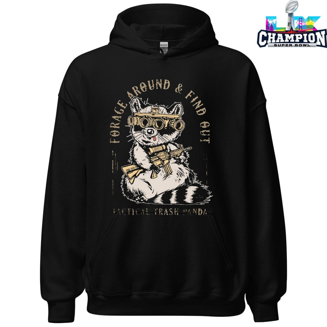 Official Forage Around And Find Out Tactical Trash Panda T-shirts