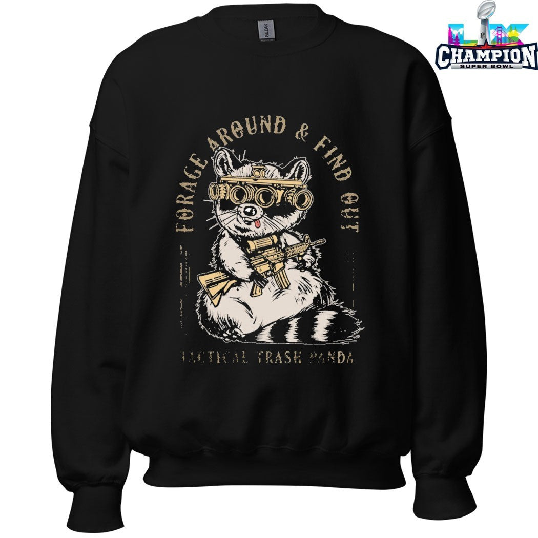 Official Forage Around And Find Out Tactical Trash Panda T-shirts