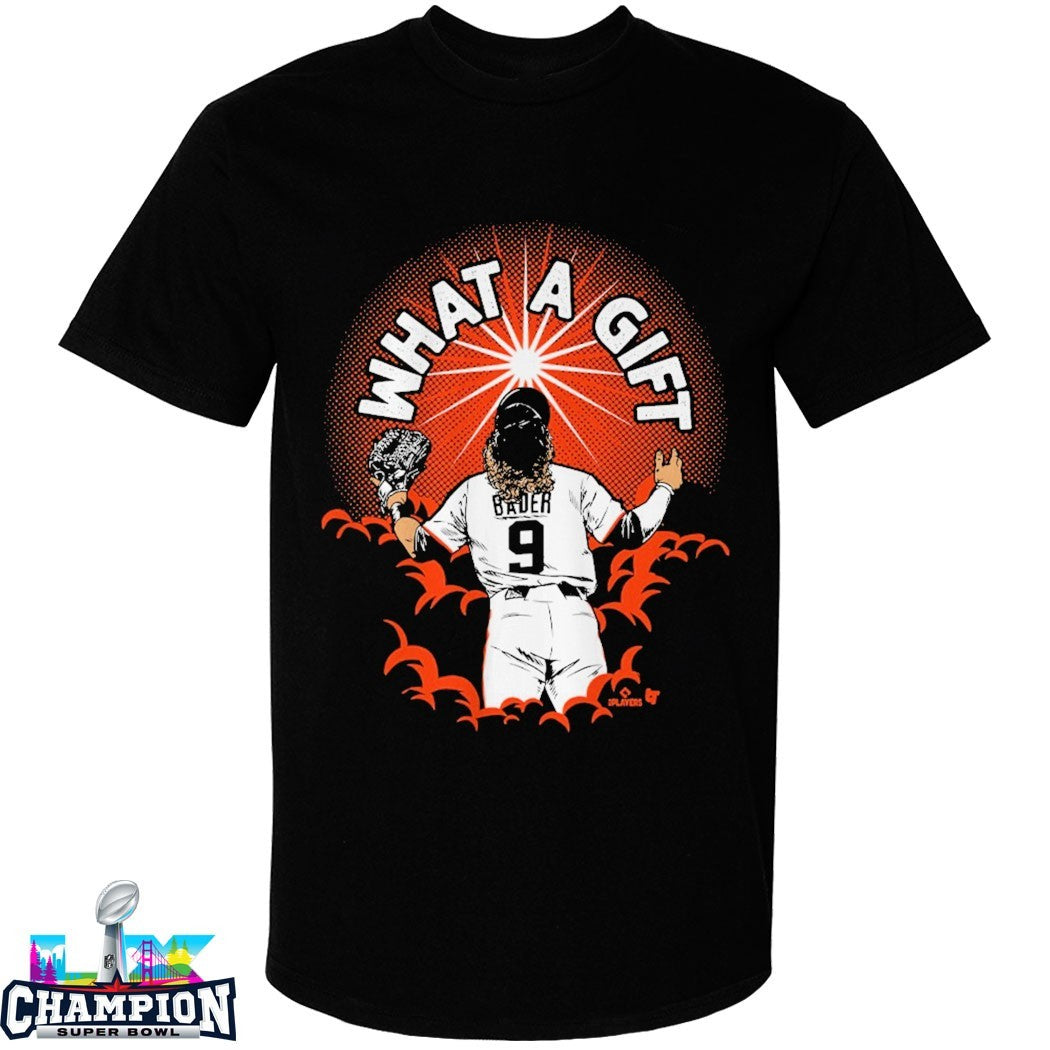 Official Harrison Bader What A Gift Look Up At The Sky T-Shirts