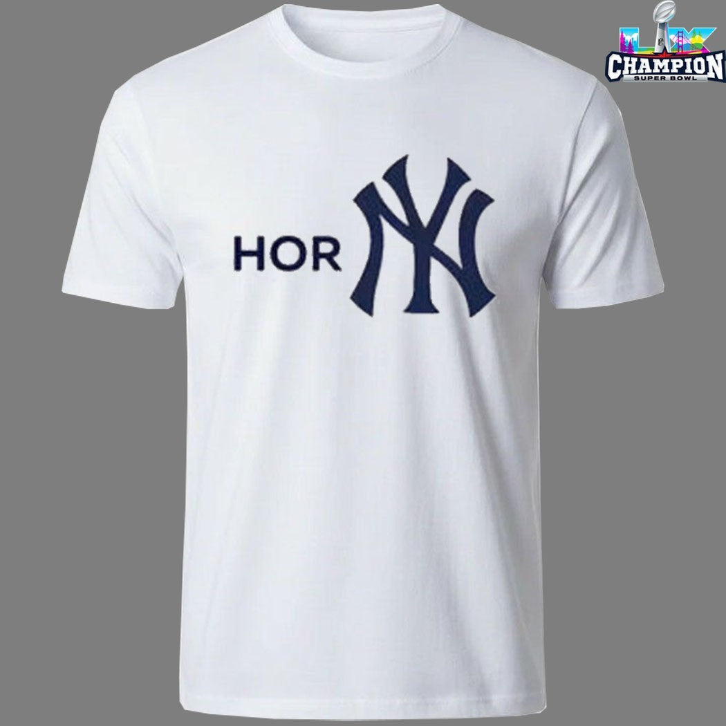 Official Horn New York Yankees Logo T-Shirts