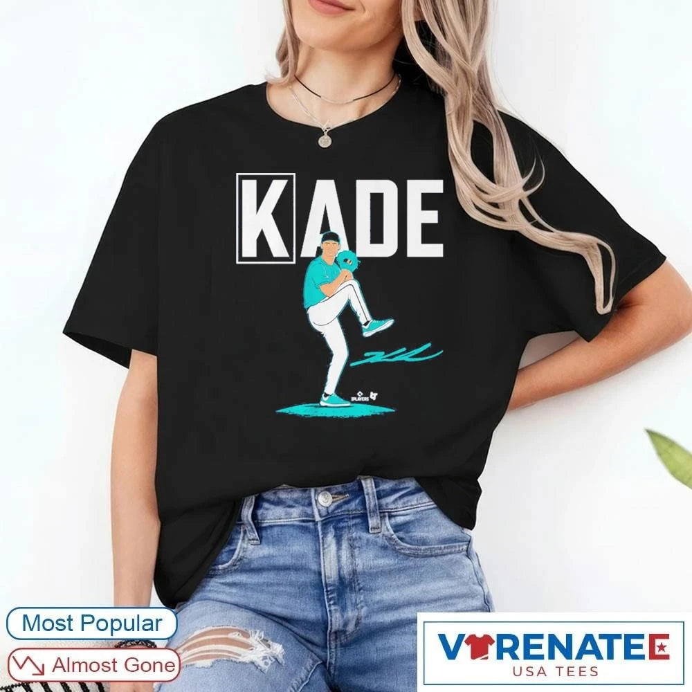 Official Kade Anderson K Sign Seattle Mariners MLB Signature T-Shirt