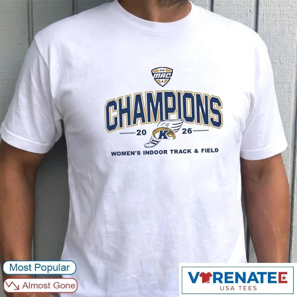 Official Kent State Golden Flashes Women’s Indoor Track and Field MAC Champions 2026 T-shirt