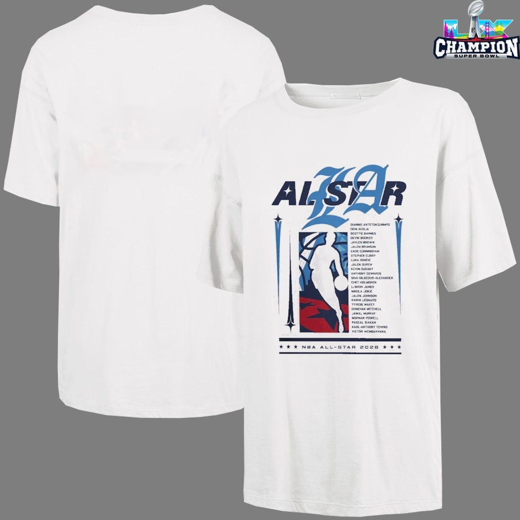 Official NBA All-Star 2026 Game Lineup T-Shirts