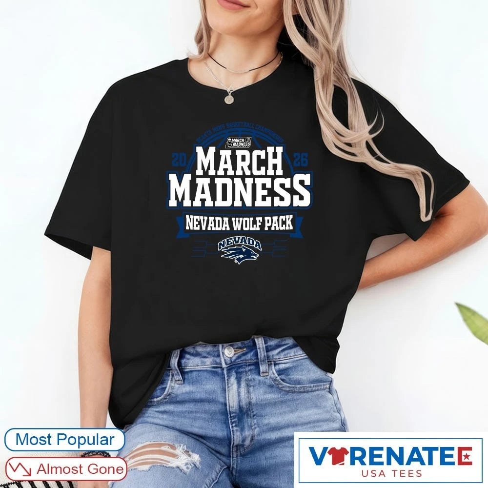 Official Nevada Wolf Pack 2026 NCAA DI Men’s Basketball Championship March Madness T-Shirt