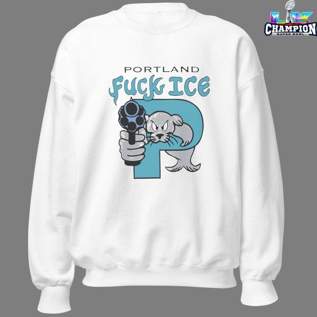 Official Portland Fuck Ice Otter Seal T-shirts