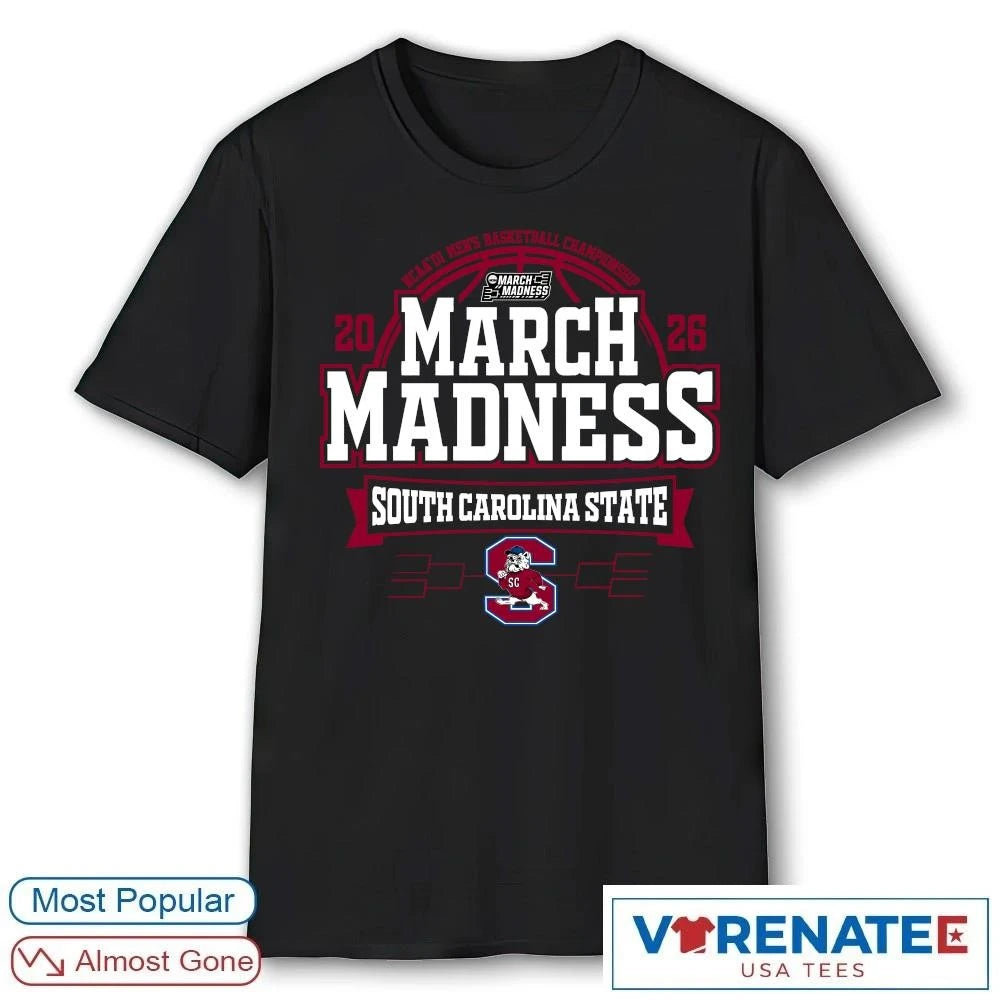 Official South Carolina State Bulldogs 2026 NCAA DI Men’s Basketball Championship March Madness Bound T-Shirt
