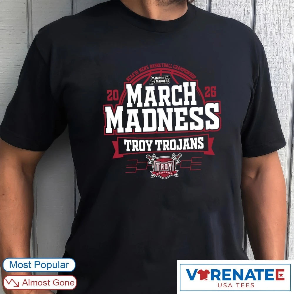 Official Troy Trojans 2026 NCAA DI Men’s Basketball Championship March Madness T-Shirt