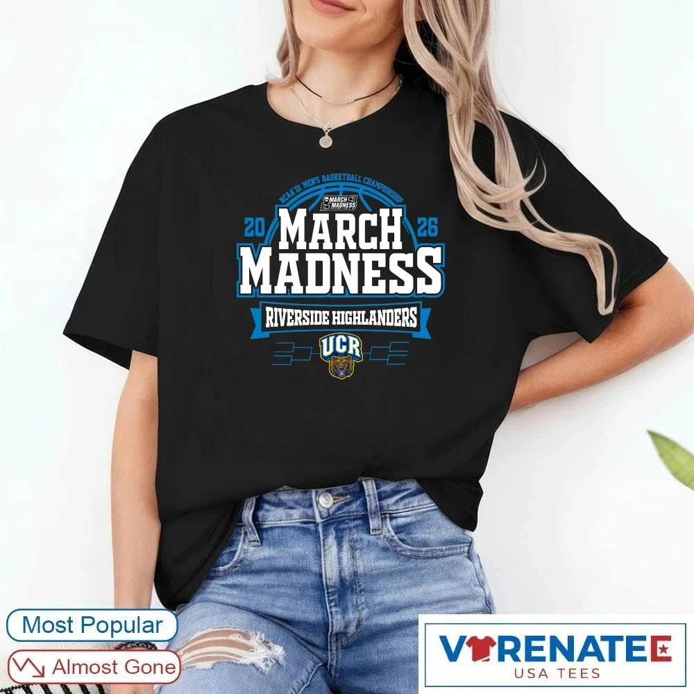 Official UC Riverside Highlanders 2026 NCAA DI Men’s Basketball Championship March Madness Bound T-Shirt