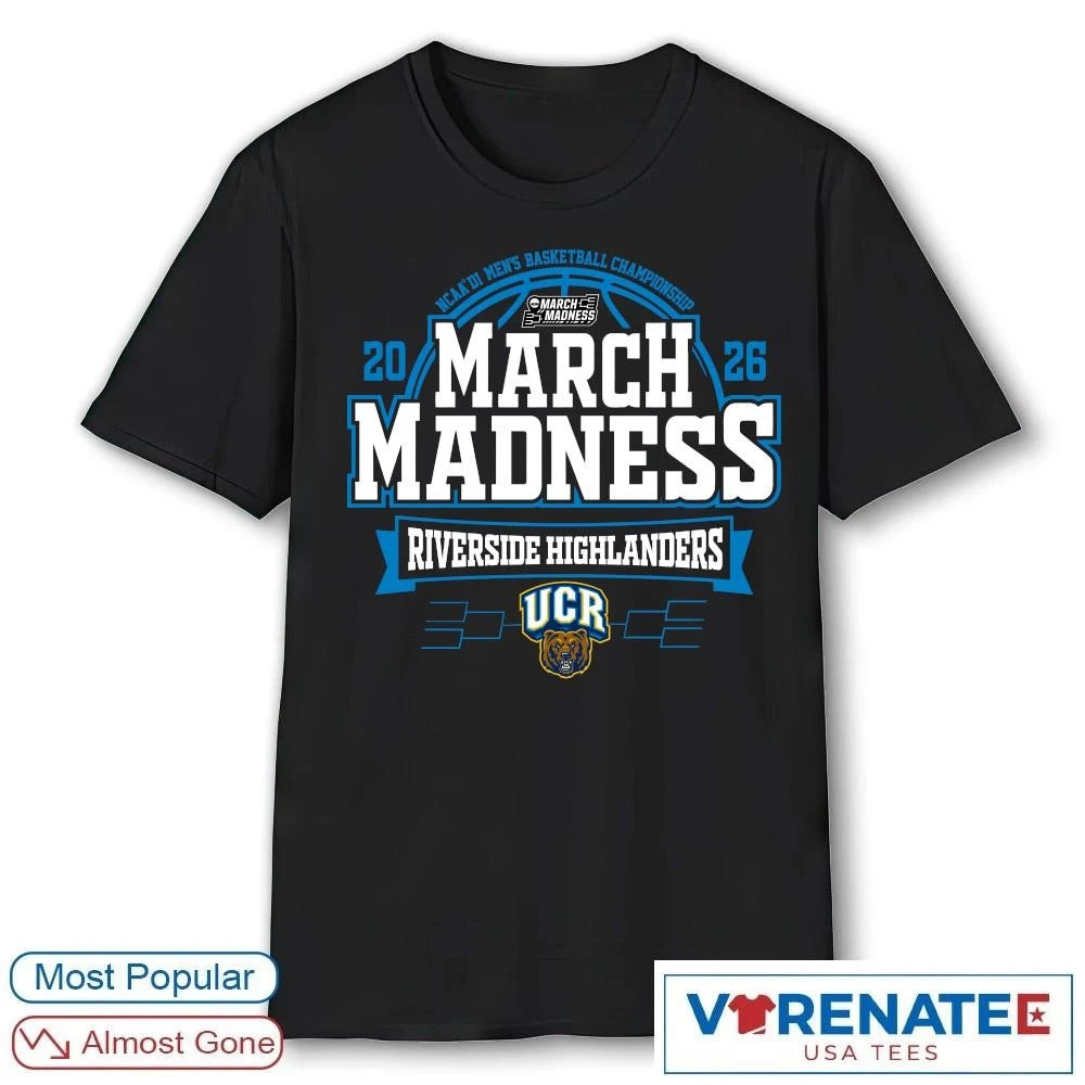 Official UC Riverside Highlanders 2026 NCAA DI Men’s Basketball Championship March Madness Bound T-Shirt