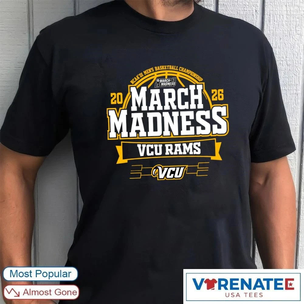 Official VCU Rams 2026 NCAA DI Men’s Basketball Championship March Madness Bound T-Shirt