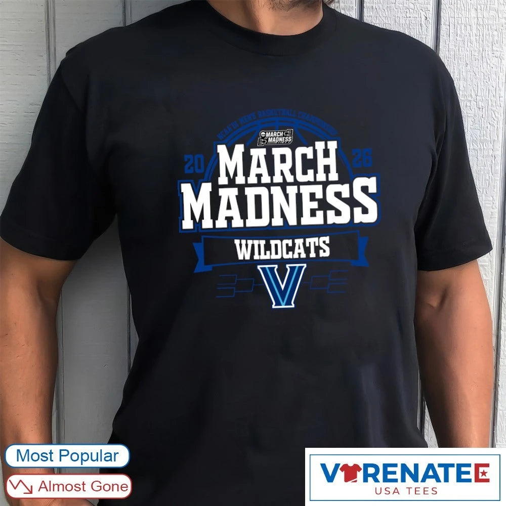 Official Villanova Wildcats 2026 NCAA DI Men’s Basketball Championship March Madness T-Shirt