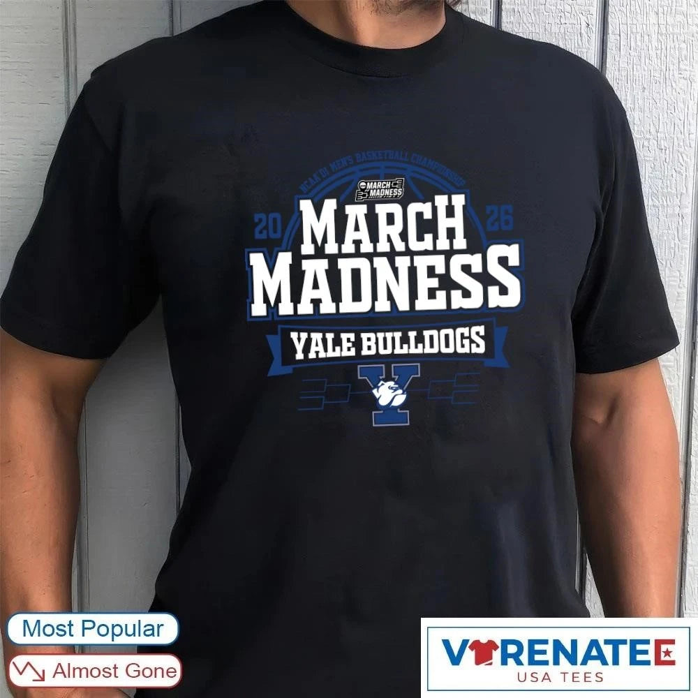 Official Yale Bulldogs 2026 NCAA DI Men’s Basketball Championship March Madness Bound T-Shirt