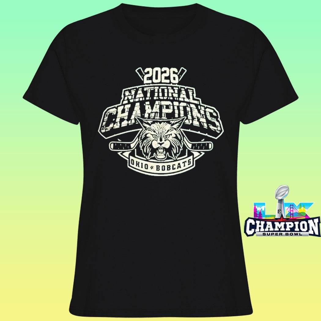 Ohio Bobcat Hockey 2026 National Champions Acha Mens Division One Shirt