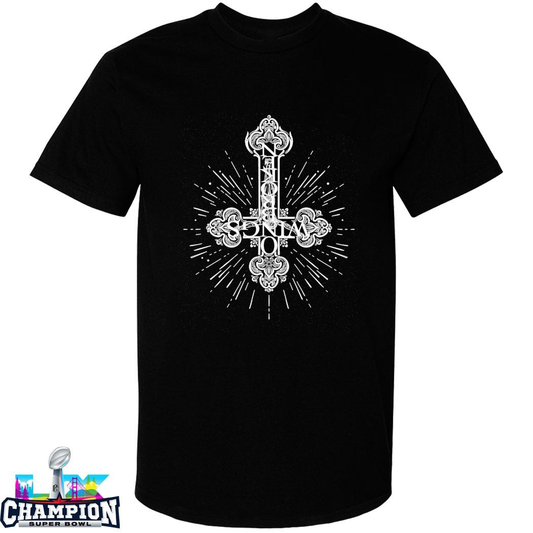 On Broken Wings Crucifix Cross T-shirts