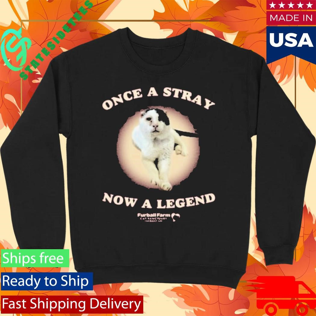 Once A Stray Now A Legend Furball Farm Abraham Shirt