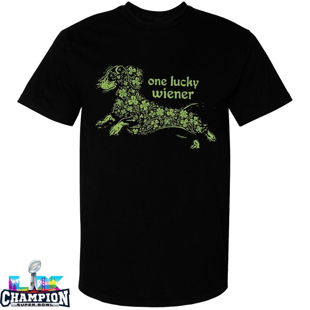 One Lucky Wiener St Patrick’s Day T-shirts