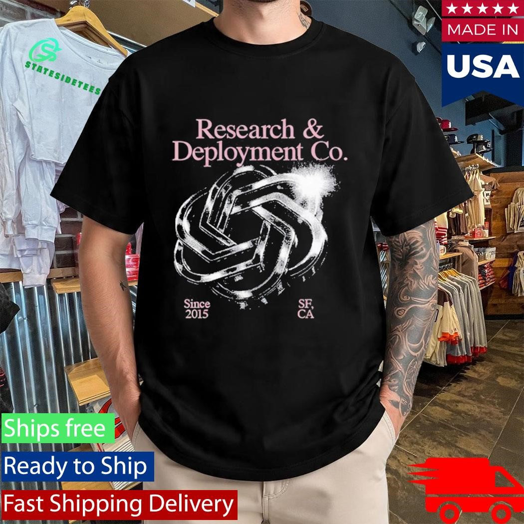OpenAI Chrome Blossom Research And Deployment Co Shirt