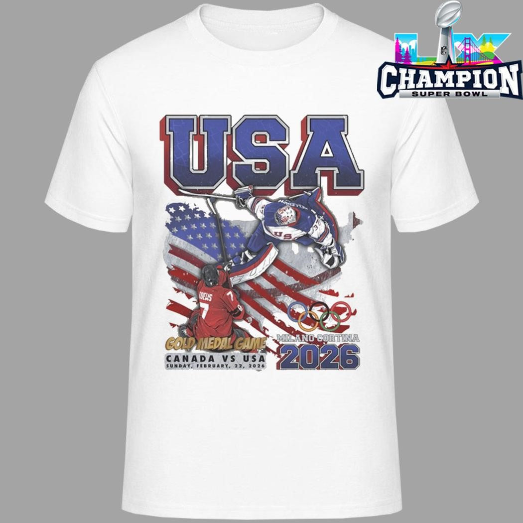 Planet Euphoria Usa Hockey Gold Medal Game Milano Cortina Olympic 2026 Shirt