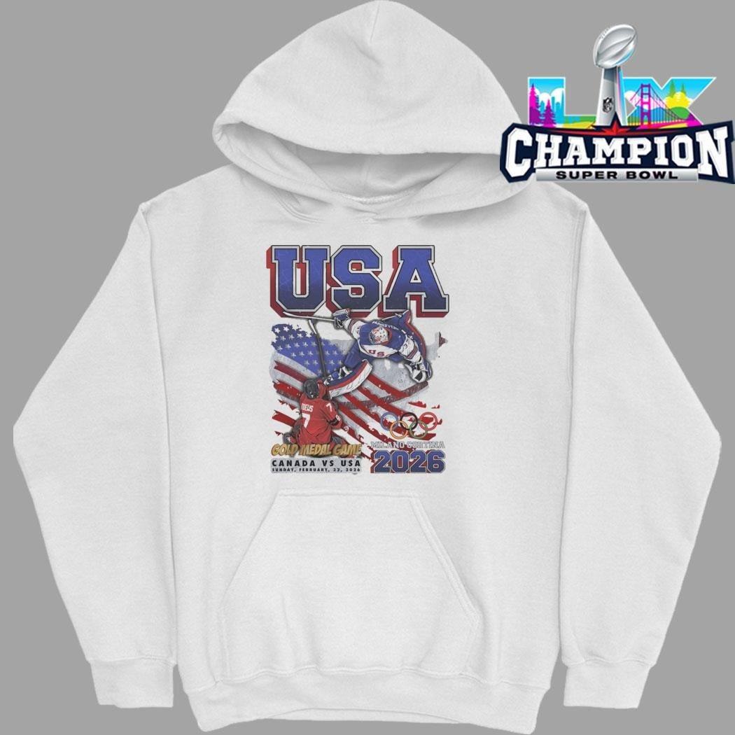 Planet Euphoria Usa Hockey Gold Medal Game Milano Cortina Olympic 2026 Shirt