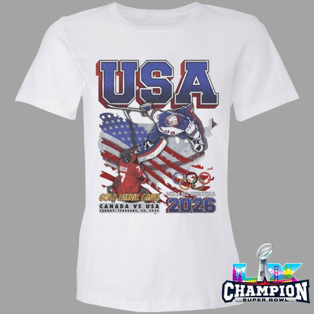 Planet Euphoria Usa Hockey Gold Medal Game Milano Cortina Olympic 2026 Shirt