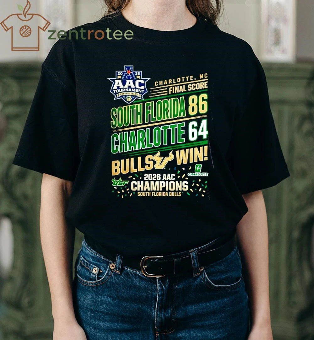 Premium 2026 AAC Tournament South Florida 86 64 Charlotte NCAA shirt