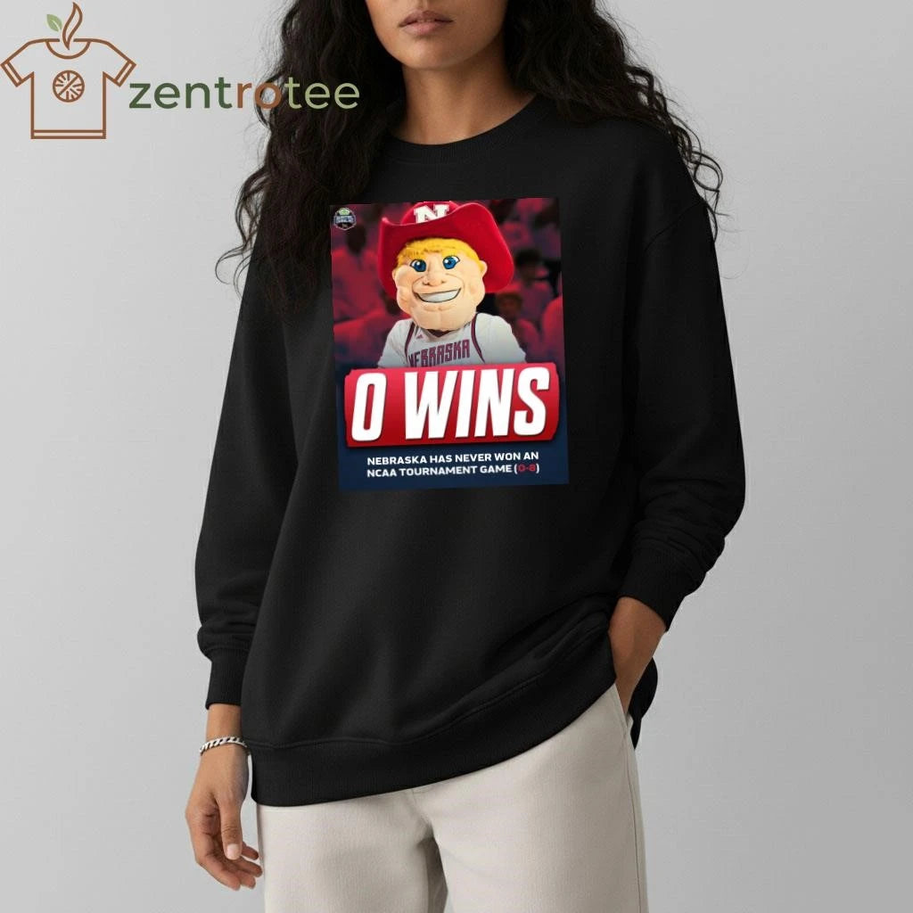 Premium Nebraska has NEVER won an NCAA Tournament game shirt