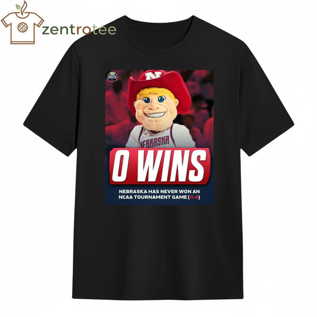 Premium Nebraska has NEVER won an NCAA Tournament game shirt