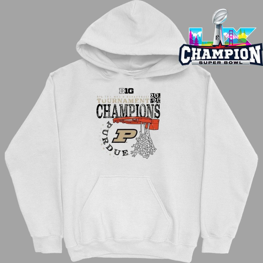 Purdue Boilermakers 2026 Big Ten Men’s Basketball Tournament Champions Cut Nets Shirt
