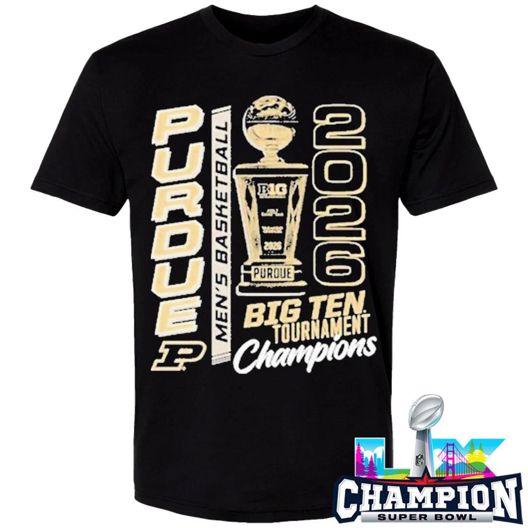Purdue Boilermakers Champions Men’s Basketball Big Ten Tournament 2026 Shirt