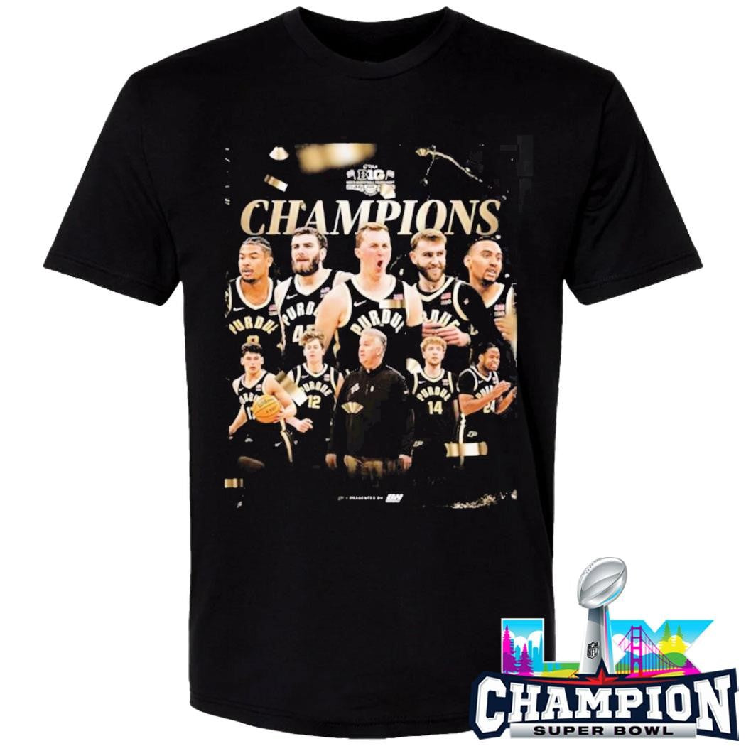 Purdue Boilermakers Men’s Basketball 2026 Big Ten Tournament Champions Shirt