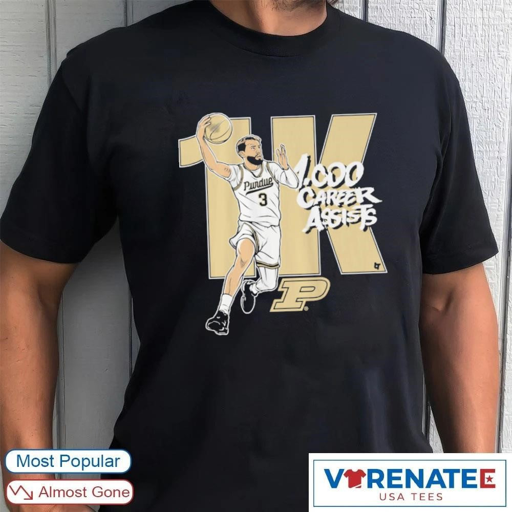 Purdue Men’s Basketball 1000 Career Assist Braden Smith shirt