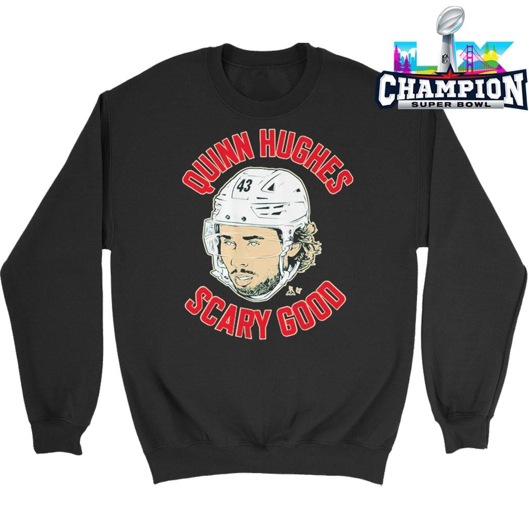 Quinn Hughes Ghost Eyes Scary Good Shirt