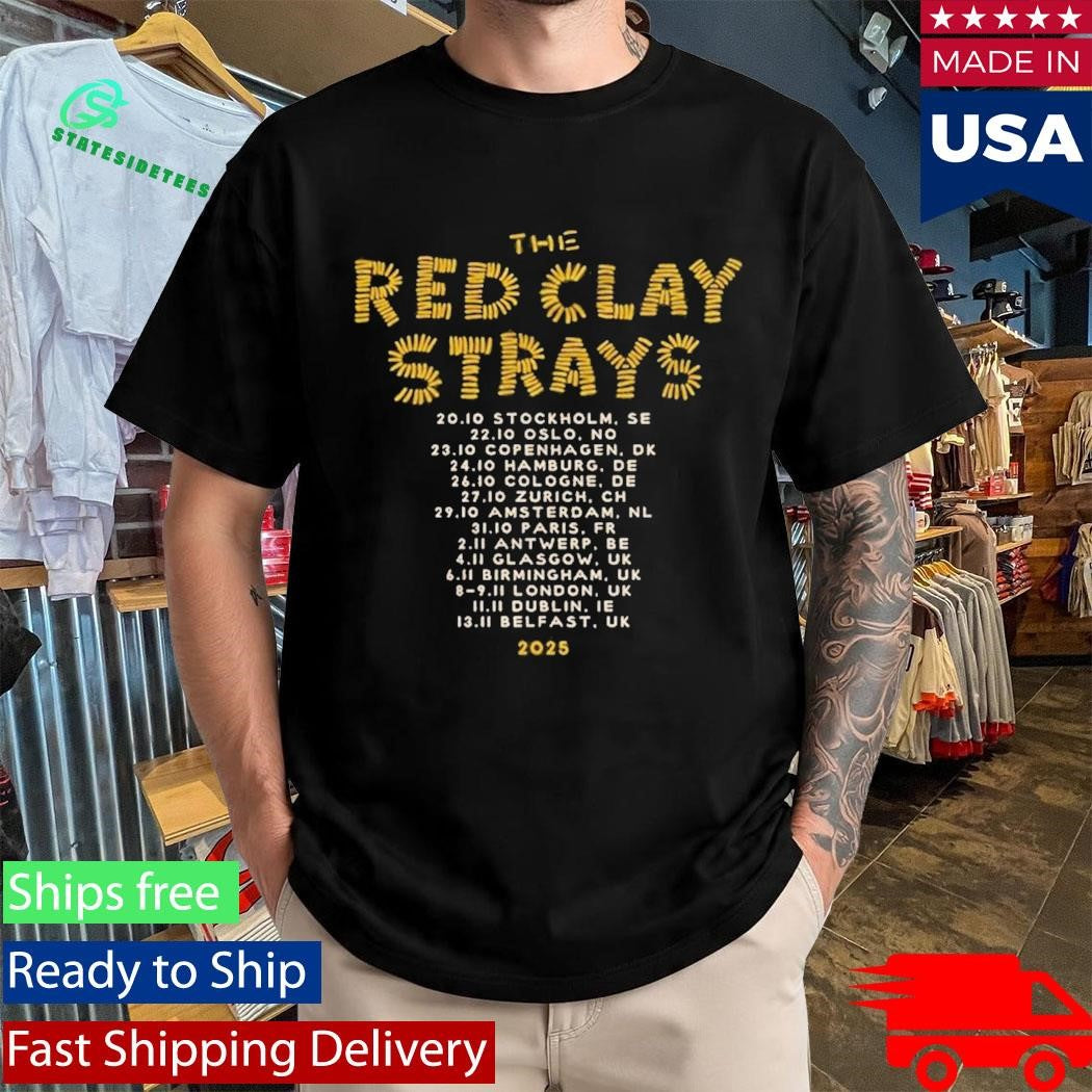 Red Clay Strays Vintage Get Right Tour Europe Shirt