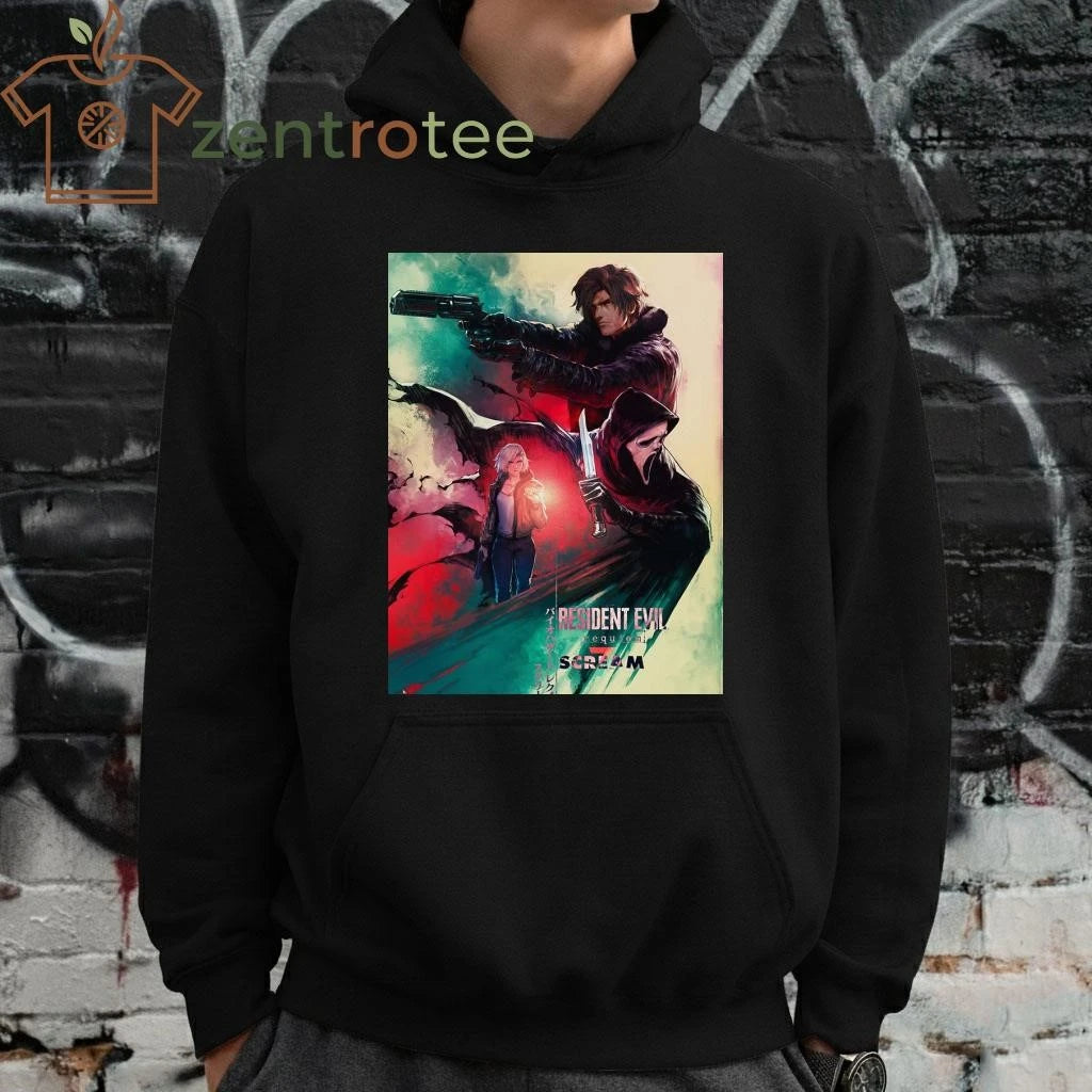 Resident Evil Requiem x SCREAM 7 Collab tee