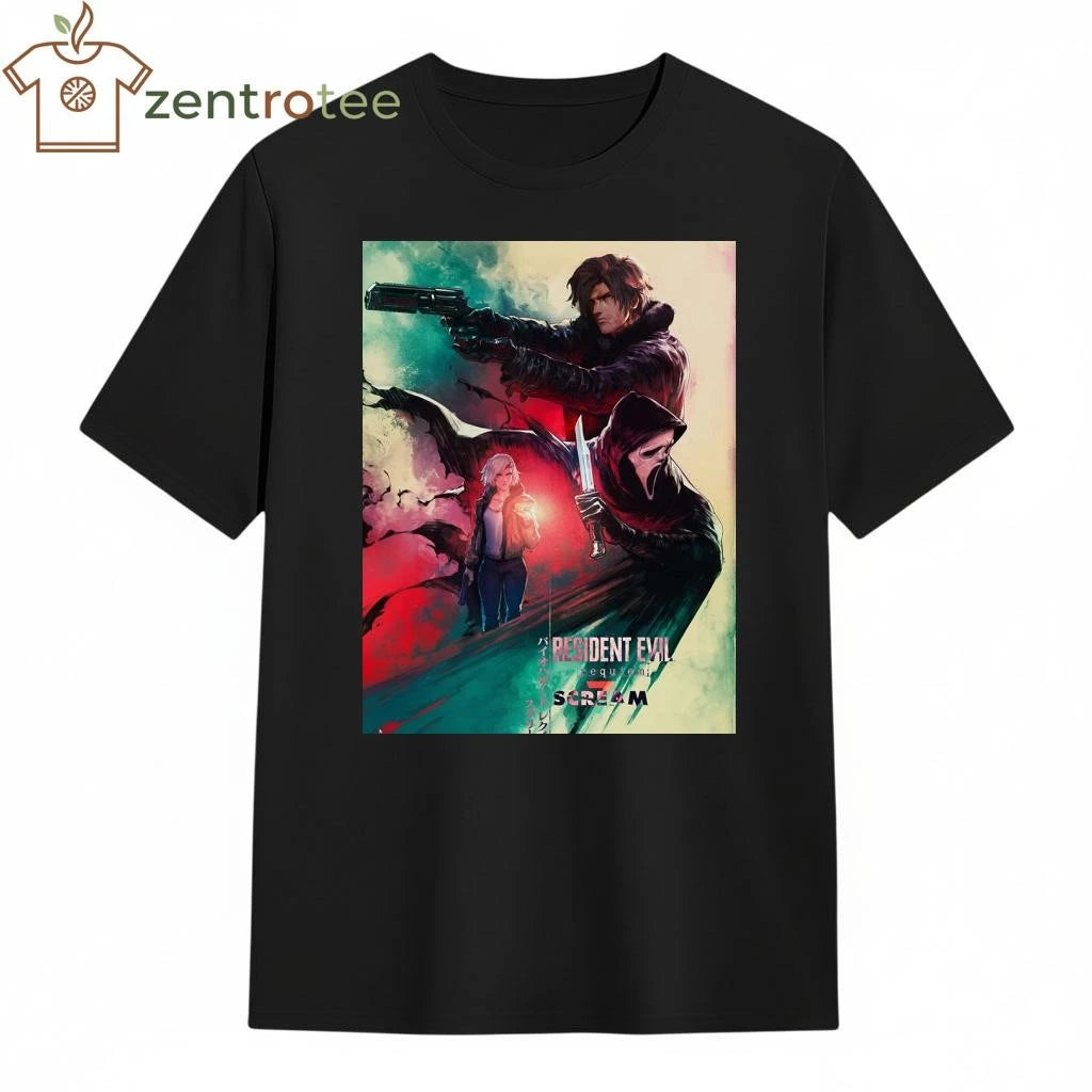 Resident Evil Requiem x SCREAM 7 Collab tee