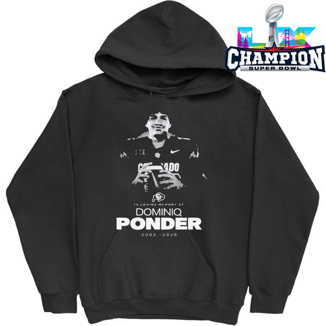 Rip Dominiq Ponder 2002 2026 Colorado Buffaloes In Loving Memory Shirt