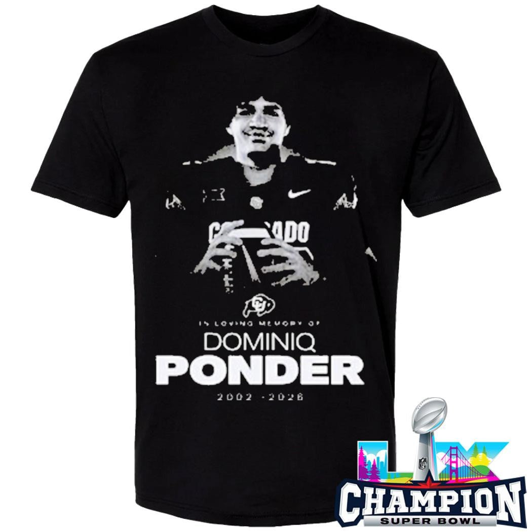 Rip Dominiq Ponder 2002 2026 Colorado Buffaloes In Loving Memory Shirt