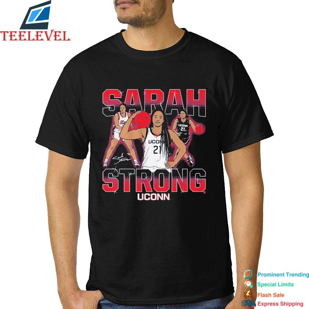 Sarah Strong Masterpiece Uconn Huskies Signature T-shirts